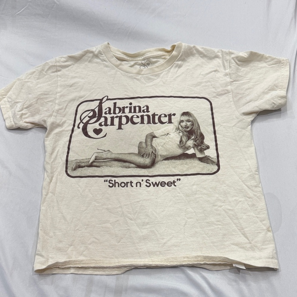 Sabrina Carpenter Cream Kids T-Shirt
